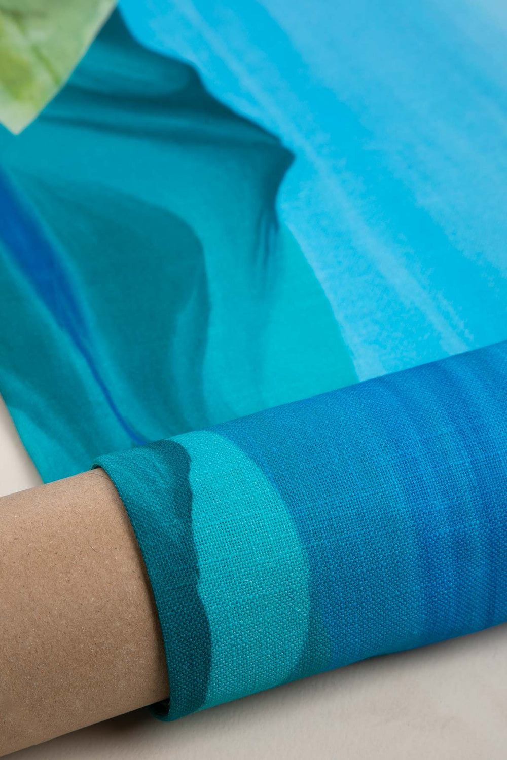PRINT & PATTERN UPHOLSTERY FABRICS Pangong Lake Water Blue Printed Upholstery Fabric