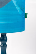 LAMPSHADES Pangong Lake Large Drum Lampshade (Water Blue)