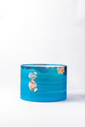 LAMPSHADES Pangong Lake Large Drum Lampshade (Water Blue)
