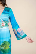 DRESSES Pangong Lake Wrap Dress (Water Blue)