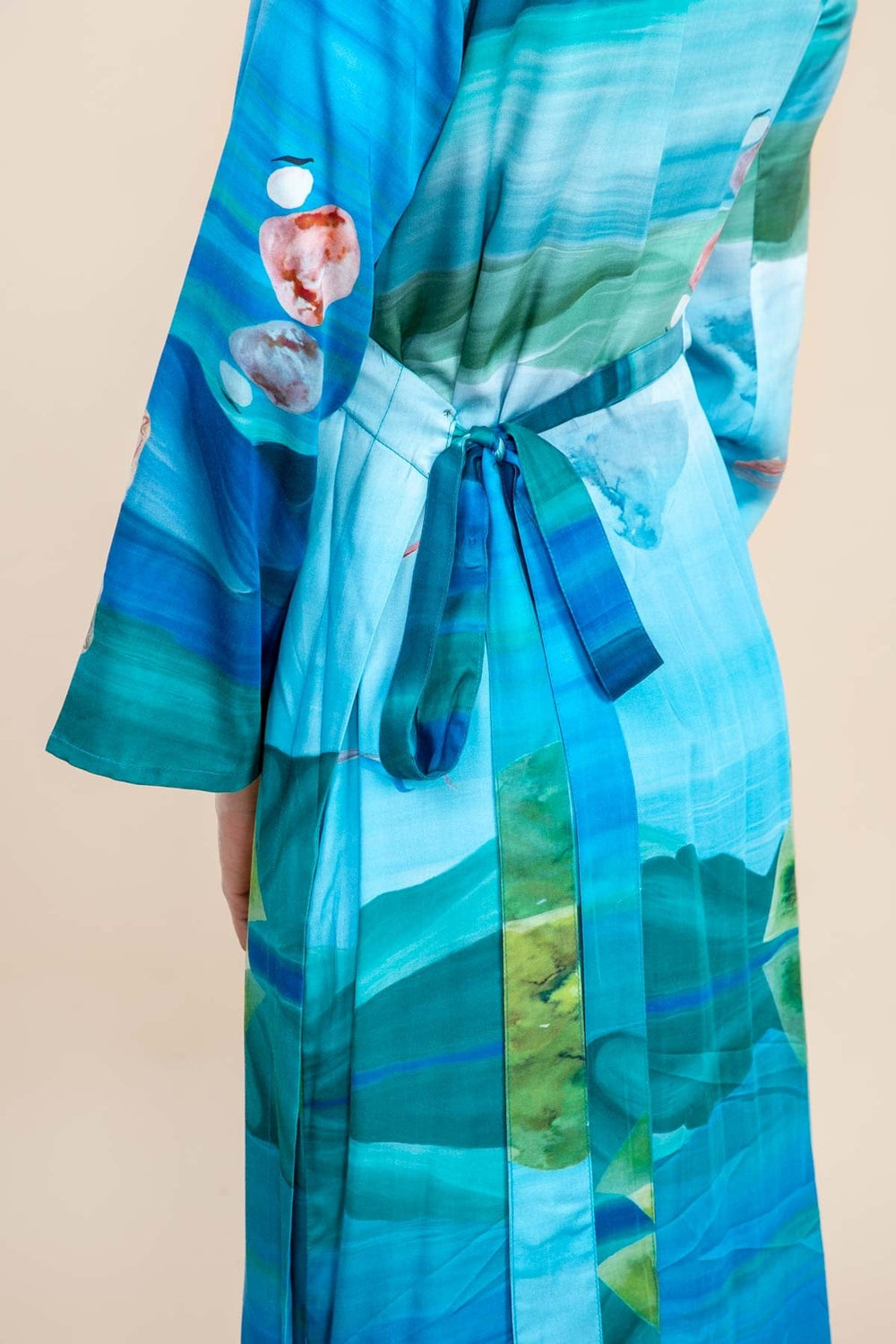 DRESSES Pangong Lake Wrap Dress (Water Blue)