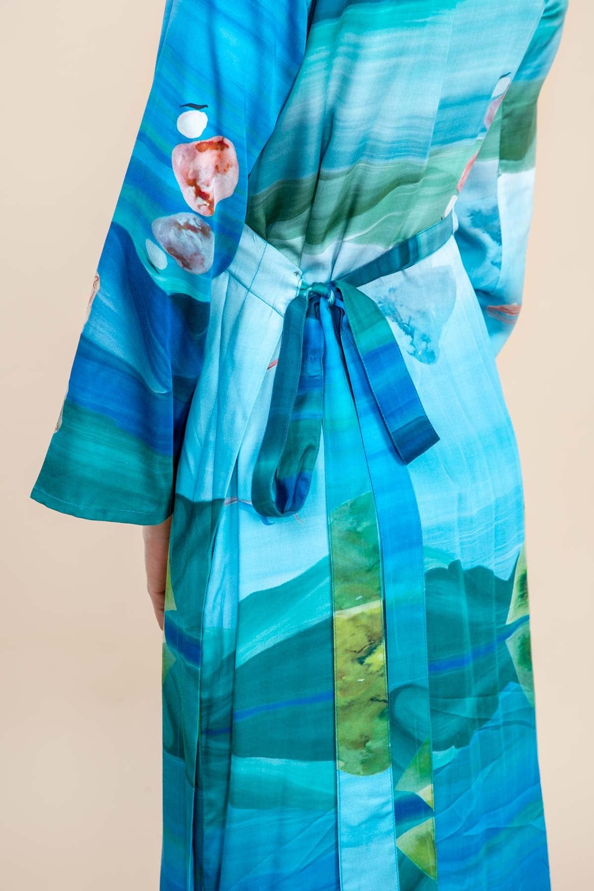 DRESSES Pangong Lake Wrap Dress (Water Blue)
