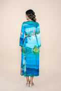 DRESSES Pangong Lake Wrap Dress (Water Blue)