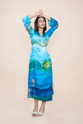DRESSES Pangong Lake Wrap Dress (Water Blue)