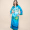 Pangong Lake Wrap Dress (Water Blue)