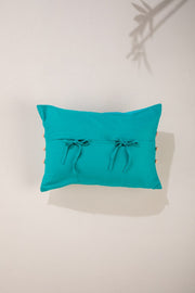 PRINT & PATTERN CUSHIONS Pangong Lake Spring Teal Cushion Cover (36 X 51 Cm)