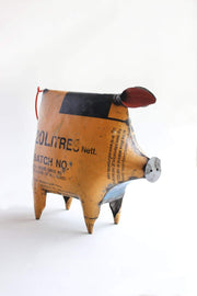 FIGURINES Pappu The Pig Animal Figurine (Recycled Metal)