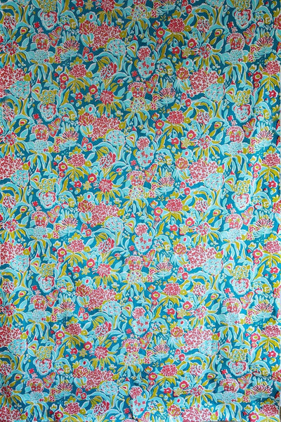 PRINT & PATTERN HEAVY FABRICS Para Para Printed Heavy Fabric And Curtains (Teal And Pink)
