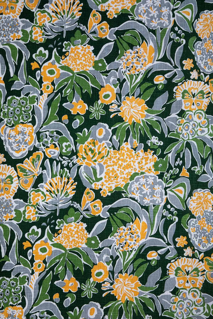 PRINT & PATTERN HEAVY FABRICS Para Para Printed Heavy Fabric And Curtains (Emerald Green)