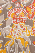 PRINT & PATTERN HEAVY FABRICS Para Para Printed Heavy Fabric And Curtains (Mustard And Green)