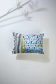 PRINT & PATTERN CUSHIONS Patch Of Blue Blue Cushion Cover (36 Cm X 50 Cm)