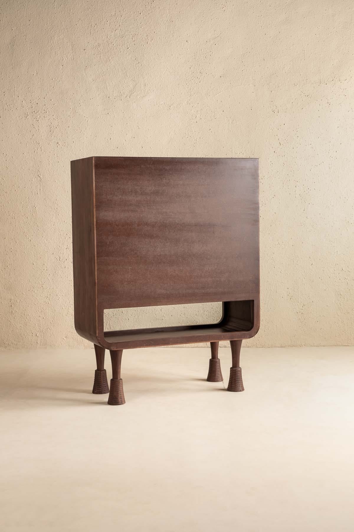 CABINETS Phase Acacia Wood Bar Cabinet