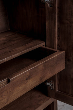 CABINETS Phase Acacia Wood Bar Cabinet