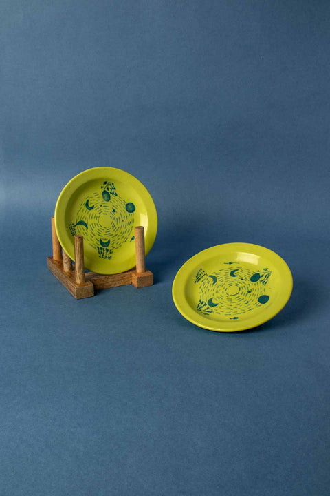 WALL PLATES Phases Astral Green Wall Plate