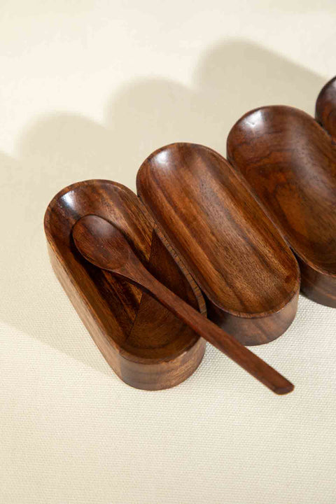 DINING ACCESSORIES Phases Wooden Spice Set