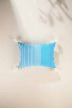 ACCENT CUSHIONS Phases Of Moon Aqua Blue Cushion Cover (36 Cm X 50 Cm)