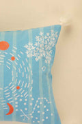ACCENT CUSHIONS Phases Of Moon Aqua Blue Cushion Cover (36 Cm X 50 Cm)