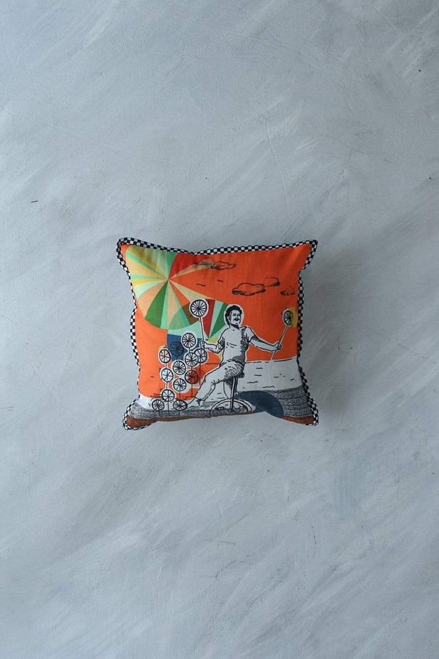 PRINTED CUSHIONS Phirkiwala (30 CM X 30 CM) Cushion Cover