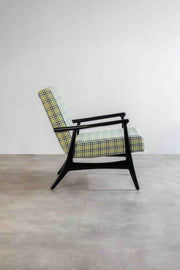 ARMCHAIRS & ACCENTS Pi Black Teak Wood Armchair
