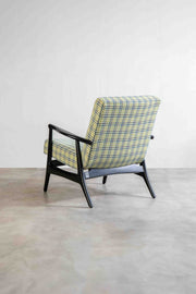 ARMCHAIRS & ACCENTS Pi Black Teak Wood Armchair