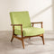 Pi Accent Chair in Raffia Citron Green Fabric