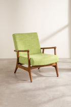Pi Accent Chair in Raffia Citron Green Fabric