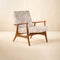 Pi Accent Chair in Toddy Palm Taupe Fabric