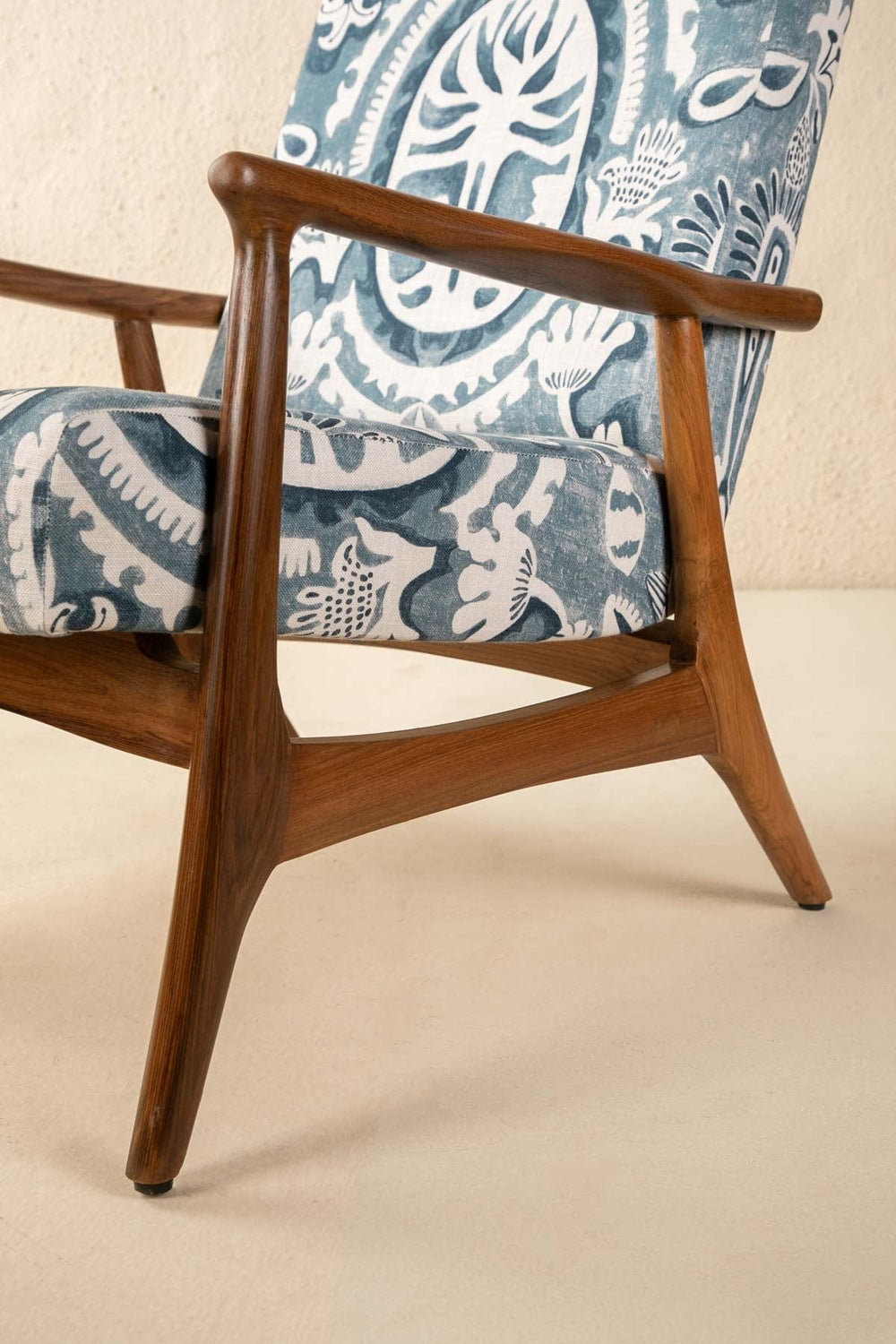 Medallion Tree Indigo Fabric