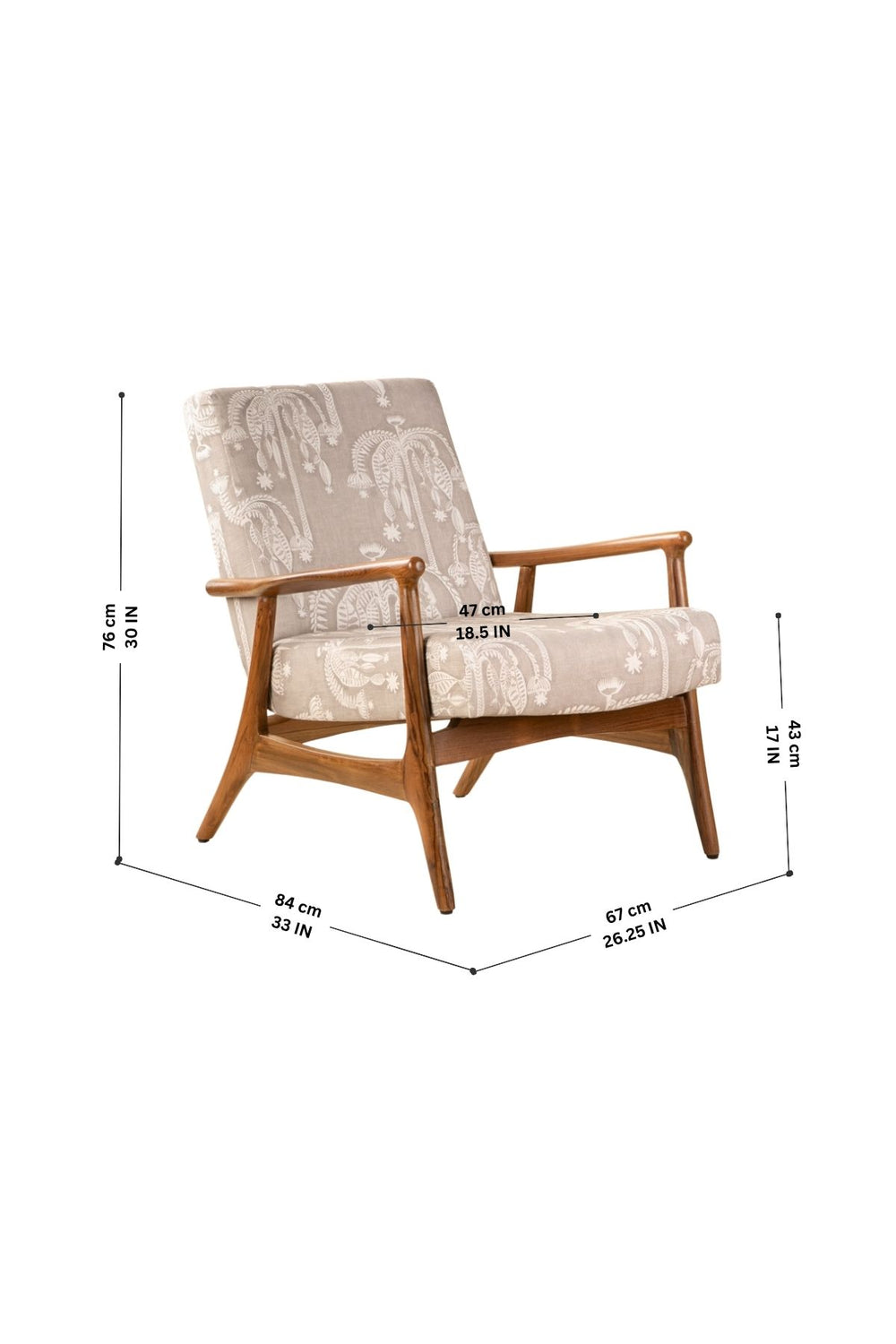 Toddy Palm Taupe Fabric
