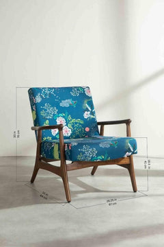 Moonflower Moonlit Blue Fabric