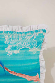 PRINT & PATTERN CUSHIONS Pica Pica Spring Teal Cushion Cover (41 X 41 Cm)