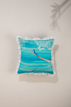Pica Pica Spring Teal Cushion Cover (41 X 41 Cm)