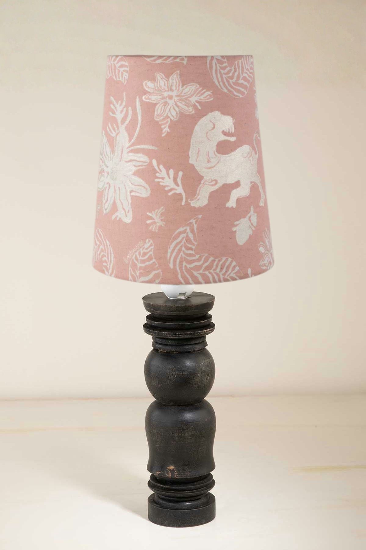 Pillar Charcoal Table Lamp