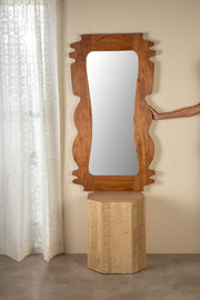 MIRRORS Pillar Wall Mirror (Natural)