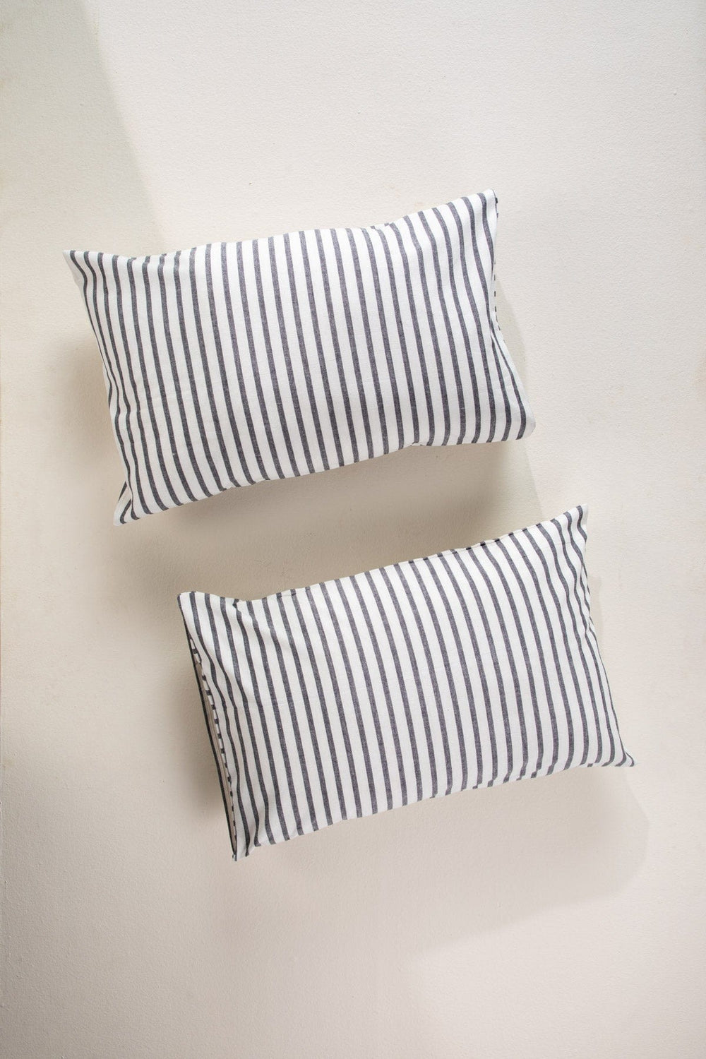 Solid Charcoal Pillow Cover Set (Set of 2)