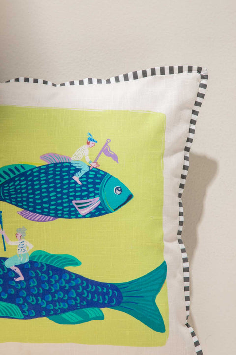 PRINT & PATTERN CUSHIONS Pisces Dream Weaver  Fabgreen Cushion Cover (41 Cm X 41 Cm)