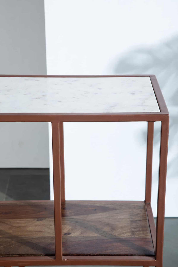 CONSOLE TABLES Pixel Metal And Marble Console Table