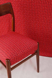 UPHOLSTERY FABRIC Pixel Upholstery Fabric (Flame/Burgundy)