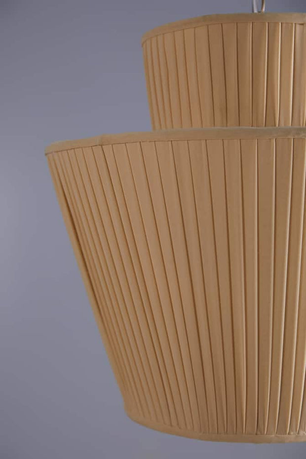 PENDANT LAMPS Pleated Fabric Oval Pendant Lamp