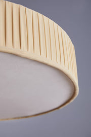 PENDANT LAMPS Pleated Fabric Round Pendant Lamp