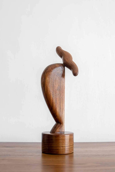 FIGURINES Poise Teak Wood Sculpture