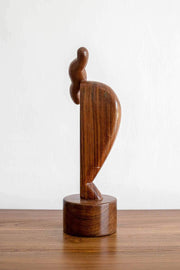FIGURINES Poise Teak Wood Sculpture