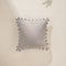 Pom Pom Grey Cushion Cover (41 Cm X 41 Cm)