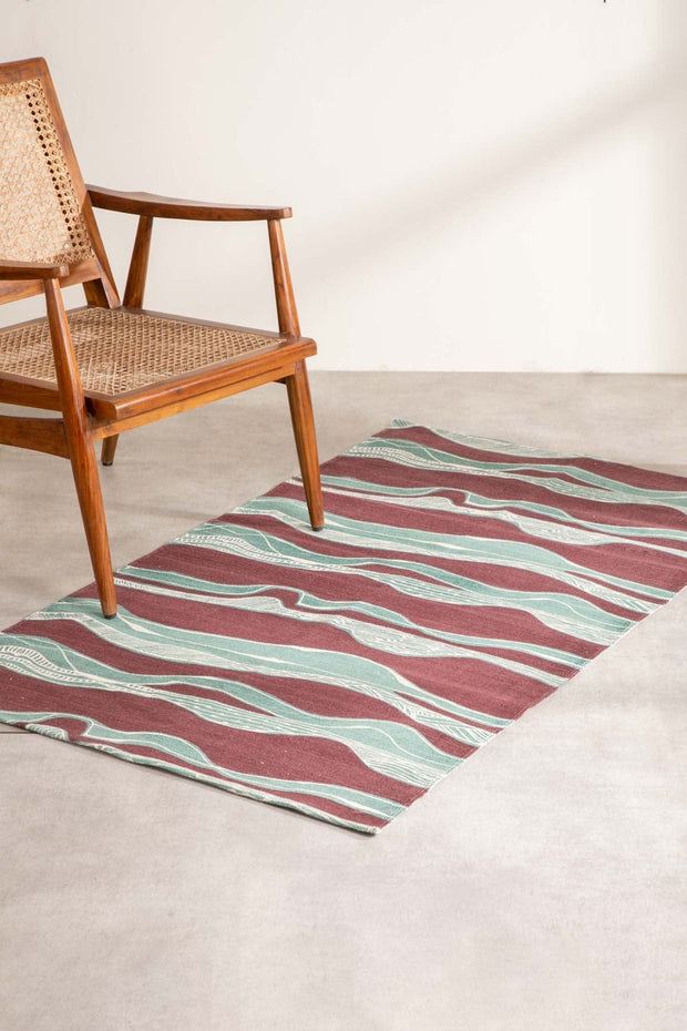 PRINT & PATTERN RUGS Puzzikoli Printed Rug (Grape)