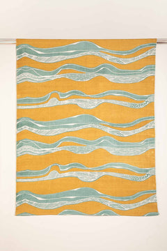 PRINT & PATTERN RUGS Puzzikoli Printed Rug (Ochre Yellow)