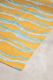 PRINT & PATTERN RUGS Puzzikoli Printed Rug (Ochre Yellow)