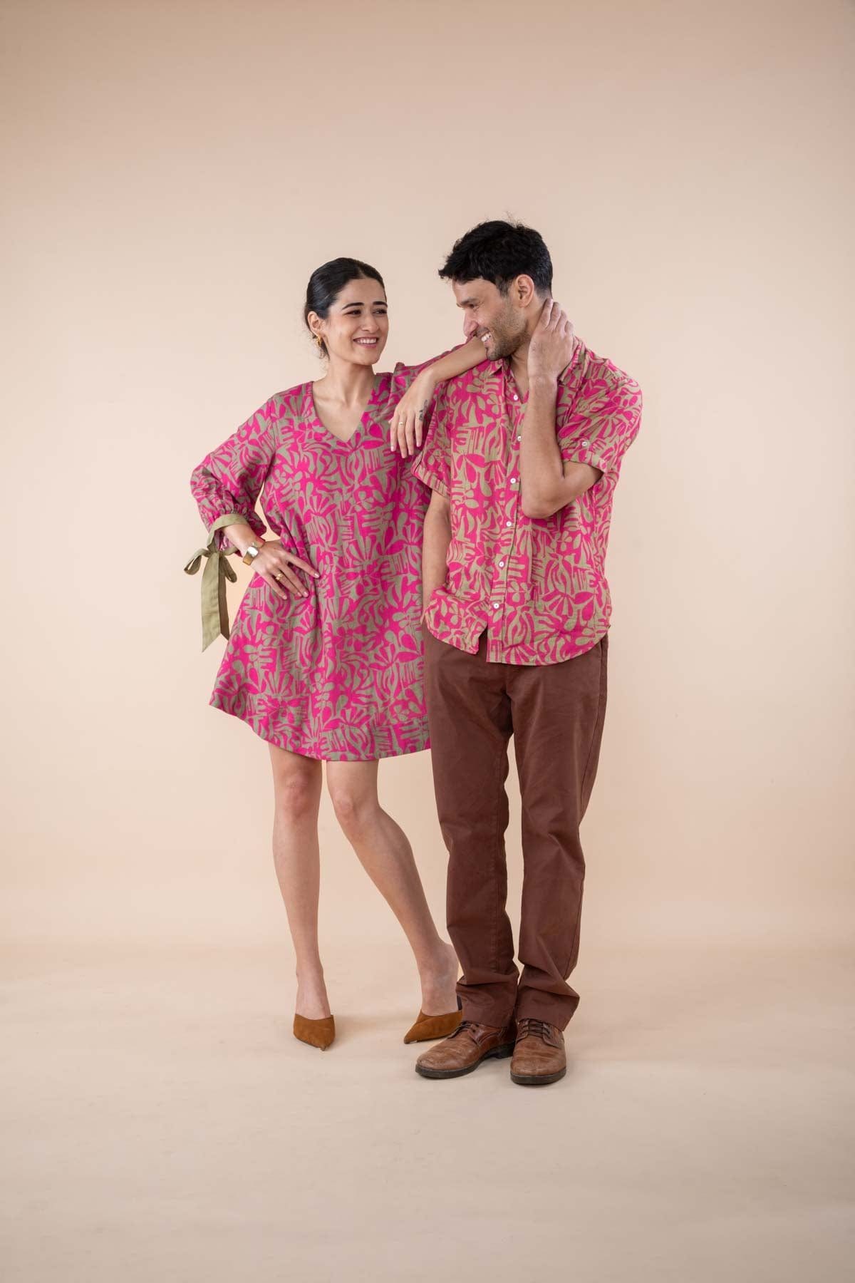 DRESSES Puzzle Tree Short Dress (Merlot Pink)