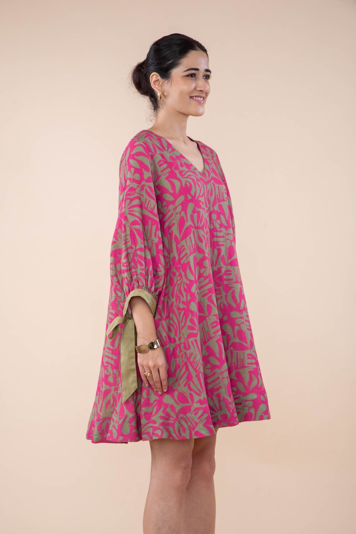 DRESSES Puzzle Tree Short Dress (Merlot Pink)