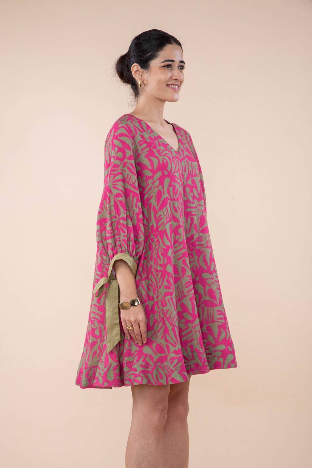 DRESSES Puzzle Tree Short Dress (Merlot Pink)