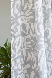 SHEER FABRIC AND CURTAINS Puzzle Tree Sheer Fabric And Curtains (Grey)